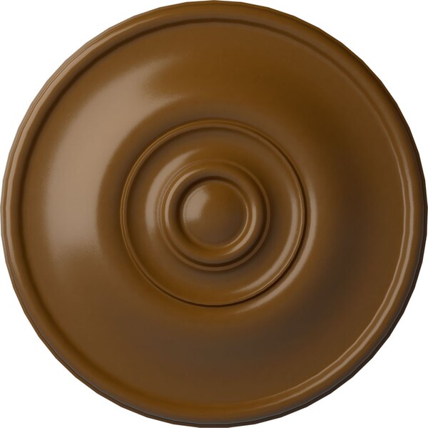 Ekena Millwork Jefferson Ceiling Medallion (Fits Canopies up to 2 7/8"), 11 3/4"OD x 3/8"P, Smokey Topaz CM12JESTF - main
